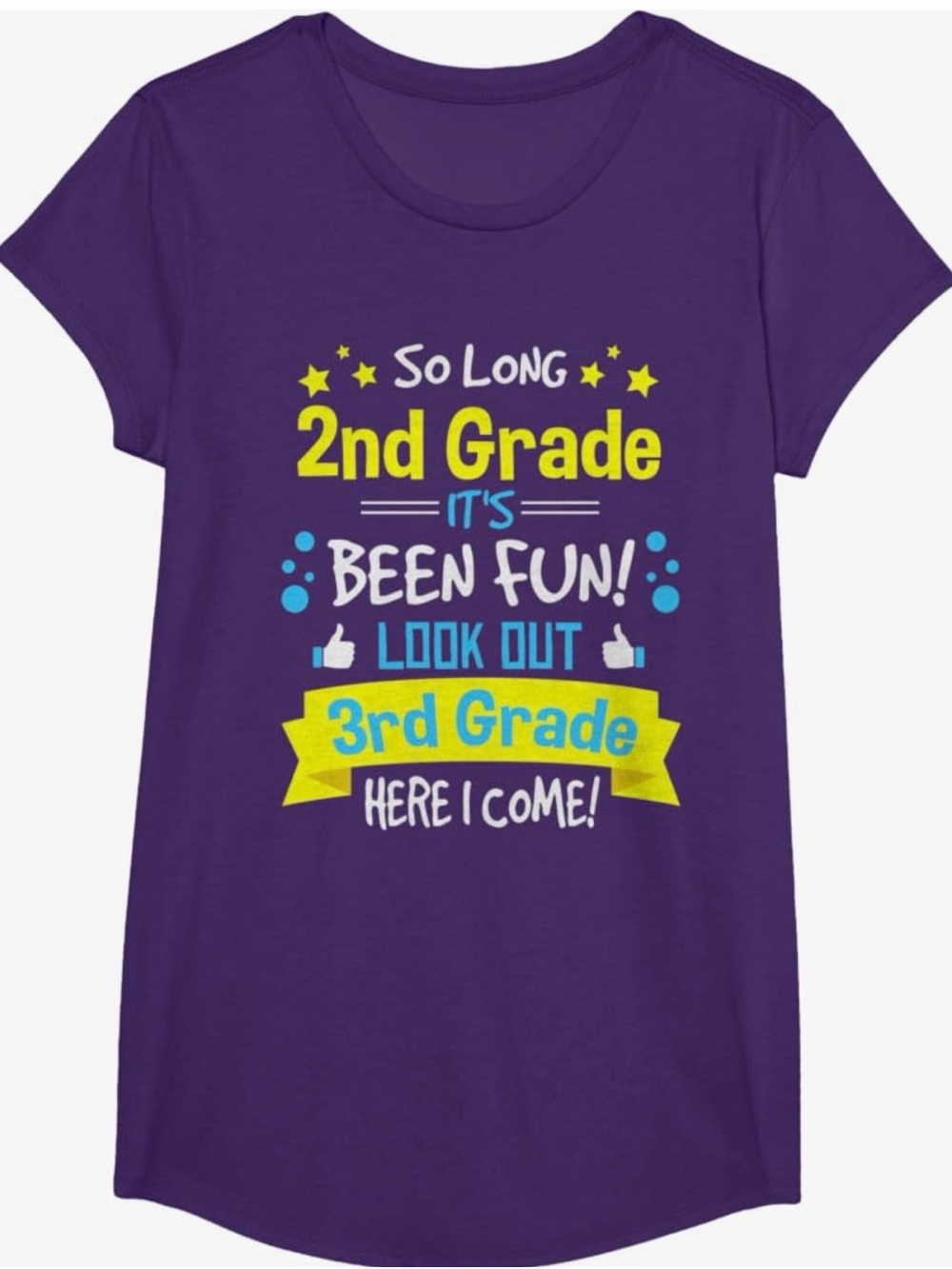 Kids Purple Graduation / Grade-Transition Graphic Tee | Size: Small